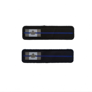 Personalized Name Tags (Canada flag with blue line)